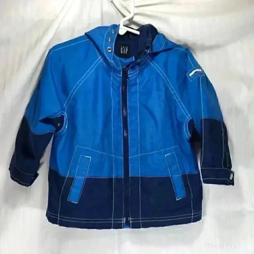 Baby Gap Zip Up Windbreaker, blue jacket